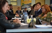 Posel, wojt i radni podczas XXXI sesji rady gminy
